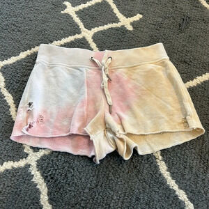 n: PHILANTHROPY tie dye distressed shorts